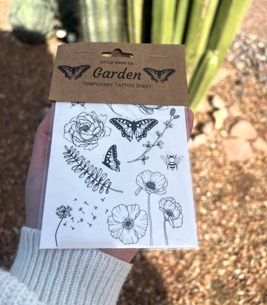 Temporary Tattoo: Garden