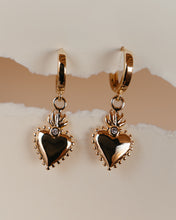 Load image into Gallery viewer, Sacred Heart Huggies (gold and silver available)
