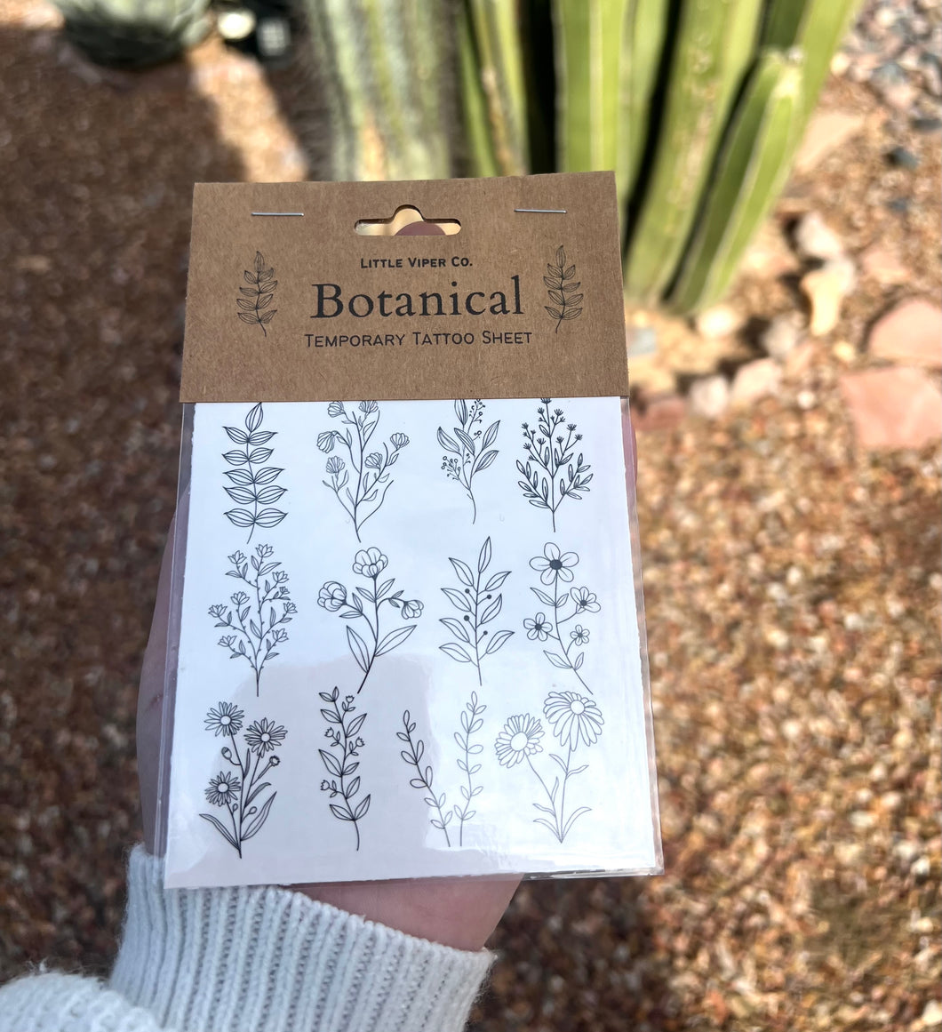 Temporary Tattoo: Botanical
