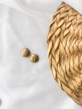 Load image into Gallery viewer, Mini Gold Sand Dollar Studs
