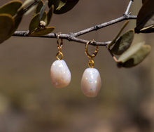 Load image into Gallery viewer, Opal Pebble Charm Earrings
