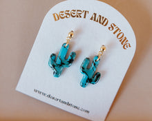 Load image into Gallery viewer, Turquoise Medium Saguaros
