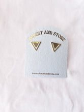 Load image into Gallery viewer, Gold Plated Triangle Studs
