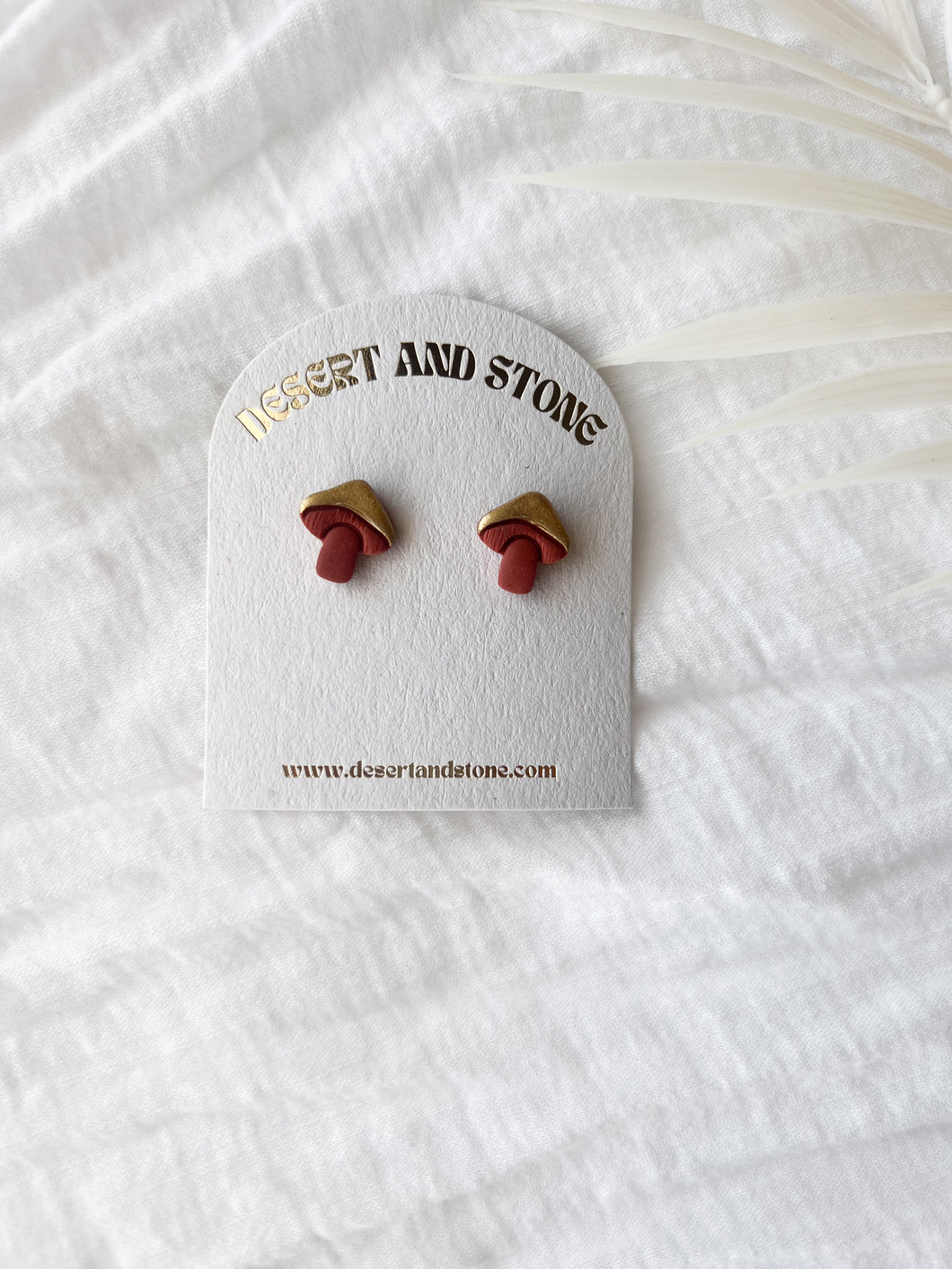 Mushroom Studs- Terra Cotta